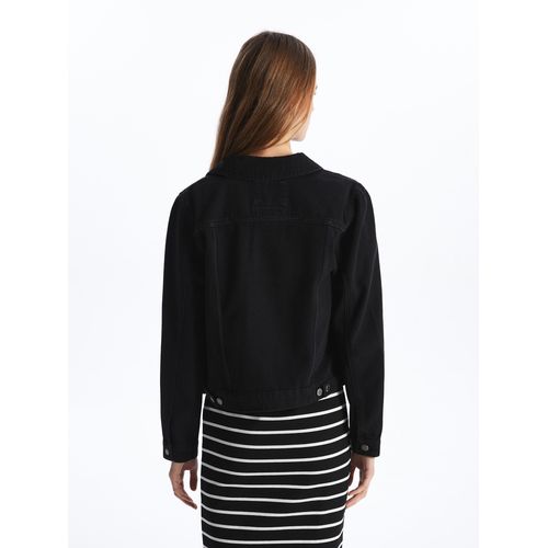 product_image_name-LC Waikiki-Collared Neck Women's Denim Jacket-3