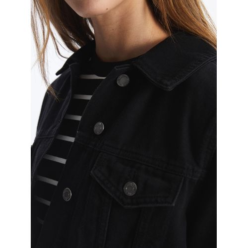 product_image_name-LC Waikiki-Collared Neck Women's Denim Jacket-8
