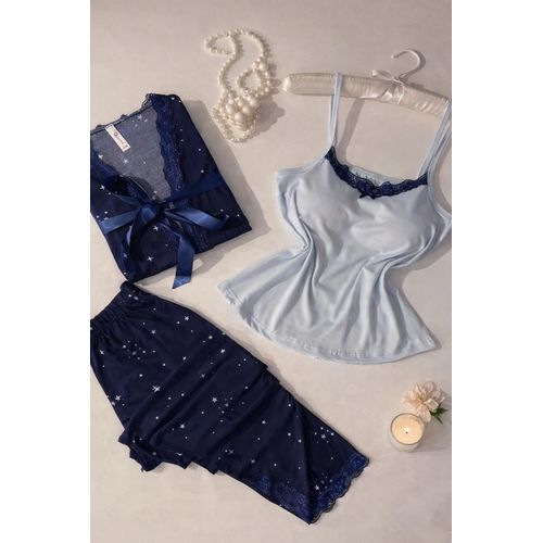 product_image_name-Generic-روب حريمي 3 قطع – قطن سنجل ليكرا مستورد المقاس: مقاس حر مناسب من 60 كجم إلى 85 كجم-1