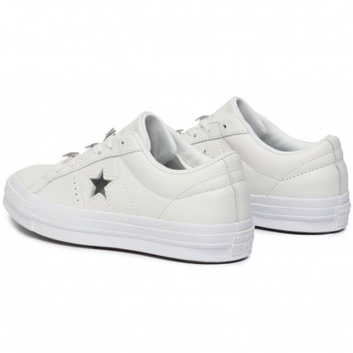 cream leather converse