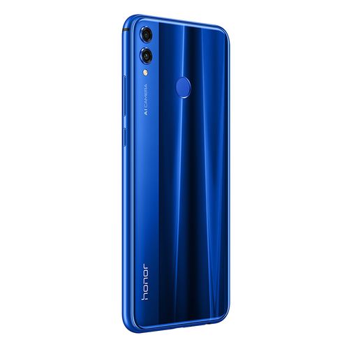 Honor 8X موبايل - 6.5 بوصة - 128 جيجا - ثنائي الشريحة - 4G - أزرق