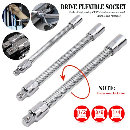 Flexible socket store extension bar