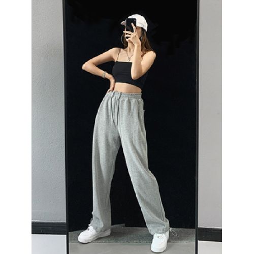 Women's Green Crop Sweatpant