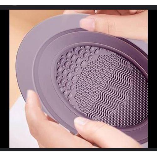 product_image_name-Generic-بساط تنظيف فرش المكياج من السيليكون منظف مستحضرات التجميل  قابلة للطي مناسبة لجميع الفرش واسفنجة البودرة قطعه واحده-8