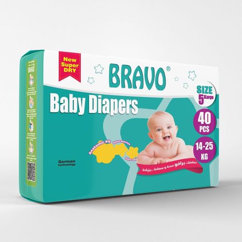 X Large Diapers – Size 5 - 40 Pcs