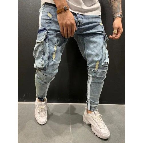 Mens skinny striped jeans clearance