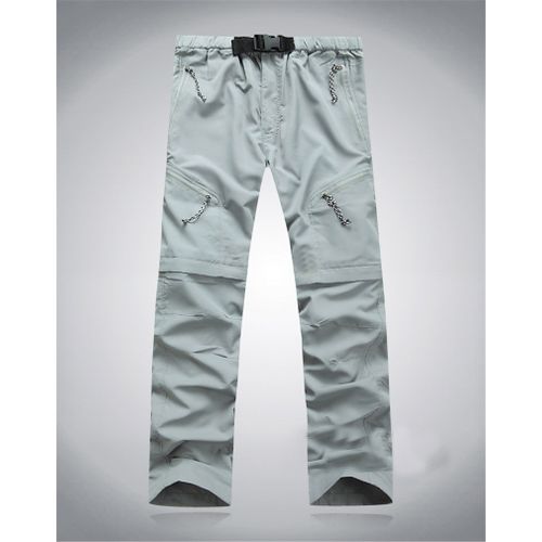 Fashion (MAX440 Grey)Quick Dry Detachable Hiking Pants Men Outdoor