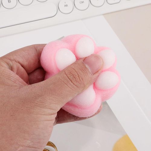 product_image_name-Generic-Cat Paw Shape Squeeze Toy Stress Reliever - Pink-4
