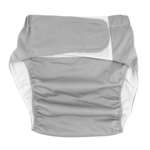 Generic Adult Diapers Covers Reusable Incontinence Pants Cloth Diaper S  Gray @ Best Price Online