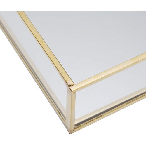 product_image_name-Generic-صينية زينة للمكياج ومستحضرات التجميل والحلي وديكور المنزل عطر مزخرفة مصنوعة يدويا من الزجاج لخزانة الملابس وغرفة النوم والحمام والمطعم ويتينج زجاج معدني مستطيلي متعدد الألوان .-4