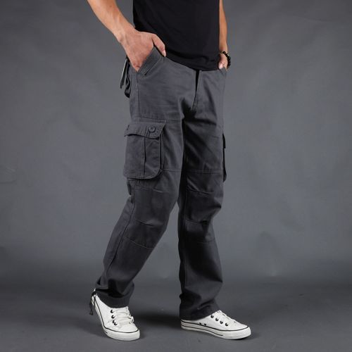 Generic Men's Cargo Pants Men Casual Multi Pockets Large Size Pants ...