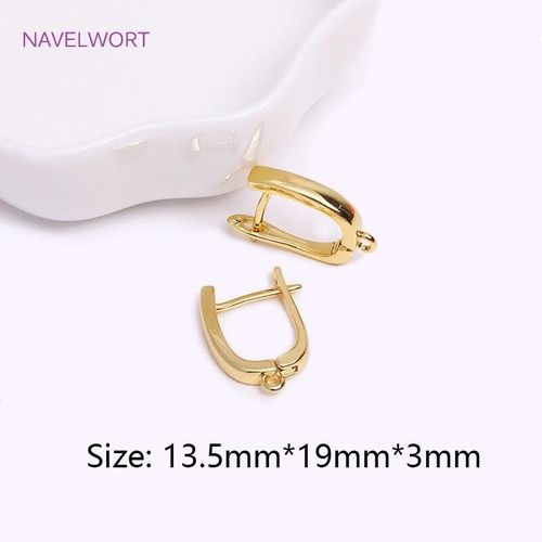 تسوق gold plated Trendy Gold Plated Earring Clasps Gold Earrings Earwires  اونلاين