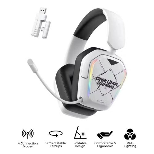 product_image_name-Onikuma-GT883 RGB 4-Mode Wireless Gaming Headset - White-3