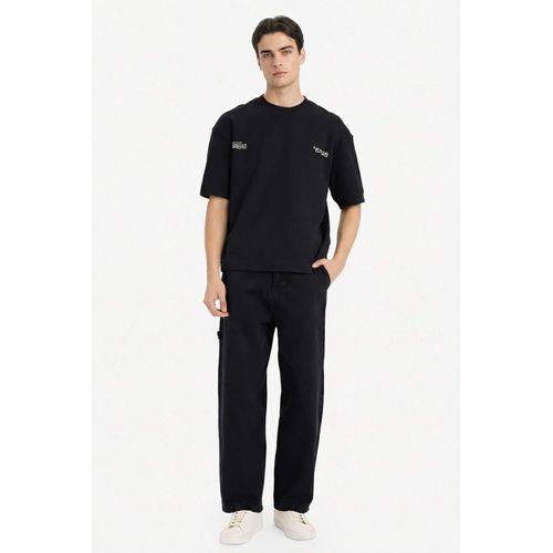 product_image_name-Defacto-تيشيرت نص كم قصة فضفاضة قماش يسمح بمرور الهواء-2