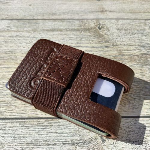 Buy Dr.key Dr.Key Genuine Leather Minimalist Mens Credit Card Case Gran Brown in Egypt