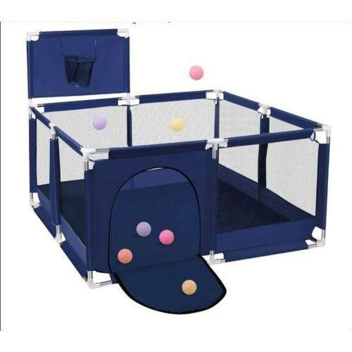 product_image_name-Generic-ساحة لعب للأطفال مع كرات السلة و20 كرة (داكنة زرقاء)-2