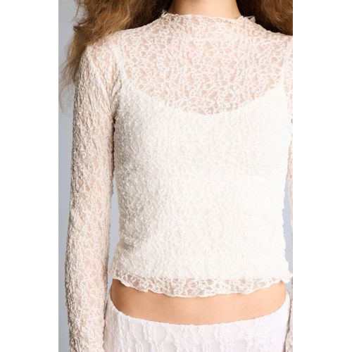 product_image_name-Defacto-Half Turtleneck Lace T-Shirt-5
