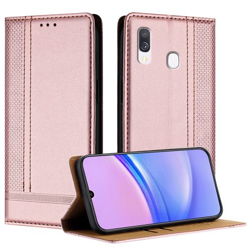 Samsung Phone Case For Samsung Galaxy A40 Stitch Leather Wallet Case Card Slot Magnetic Closure Shockproof Flip Folio Case Cover Rose Gold Best Price Online Jumia Egypt