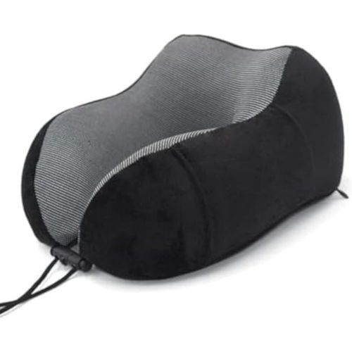 product_image_name-Generic-وسادة رقبة ميموري فوم على شكل U لدعم الرقبة لون أسود-1