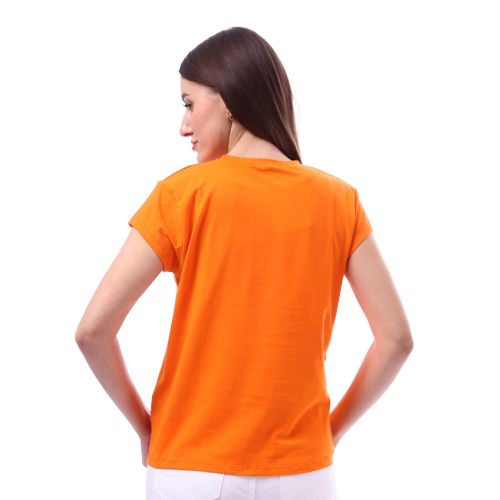 product_image_name-Andora-تي شيرت نسائي من أندورا بلون برتقالي بكمين نصفين-4