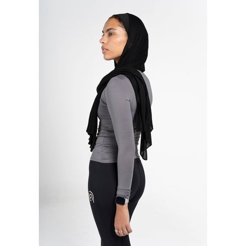 product_image_name-Beyond-Sportswear Women'S Charcoal Grey Basic Long Sleeve Top - Charcoal Grey-3