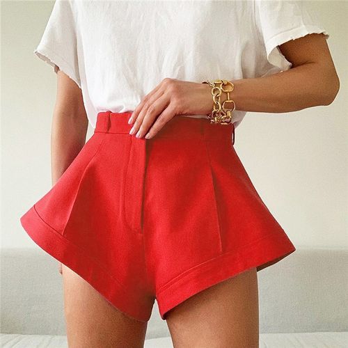 Womens Ruffle Shorts, Summer Casual Shorts High Waist Ruffle