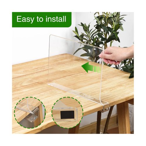 6 Pcs Clear Acrylic Shelf Dividers, Closets Shelf and Closet Separator for  Organization in Bedroom, Kitchen and Office Shelves 