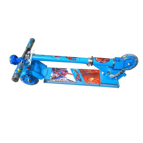 product_image_name-Generic-سكوتر سبايدر مان ثلاثي العجلات قابل للطي باللون الأزرق-2