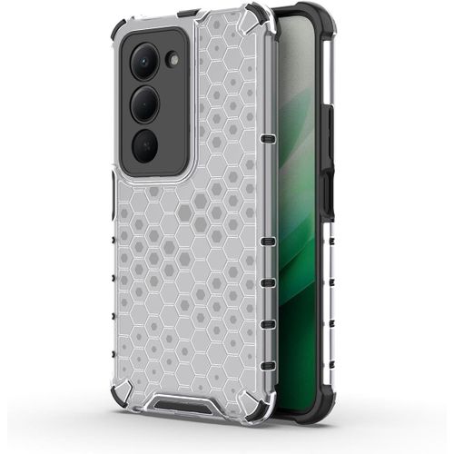 product_image_name-Generic-Case for Redmi 15 5G 169 mm Case Heavy Duty Four Corners Thickened Transparent Bumper Protective Camera Case, Resist Falling Beehive PC Cover-1