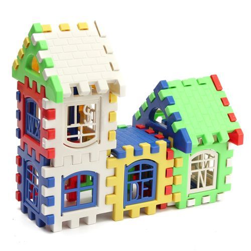 Plastic letter blocks top