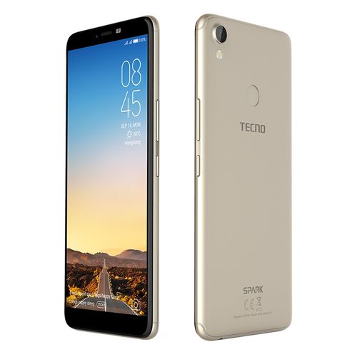 Tecno Spark 2 (KA7) - موبايل ثنائي الشريحة - 6.0 بوصة - 16 جيجا بايت - 3G - ذهبي