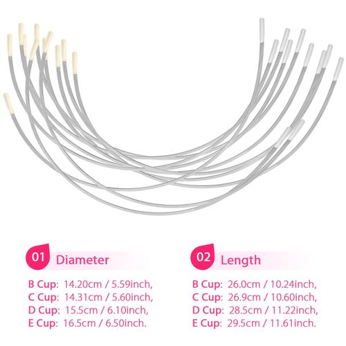 Generic Prettyia 12 Pairs Bra Swimwear Underwire Replacement Metal