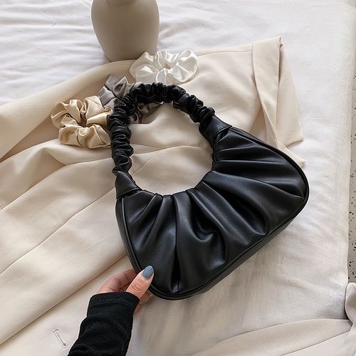 Fashion black Folds Design Small PU Leather Shoulder Bags For Women 2020 Elegant Handbags Female Travel Kawaii Totes Lady Fashion Hand Bag MAA Best Price Online Jumia Egypt