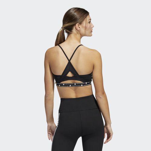 Buy ADIDAS aeroreact training light-support 3-stripes sports bra Online