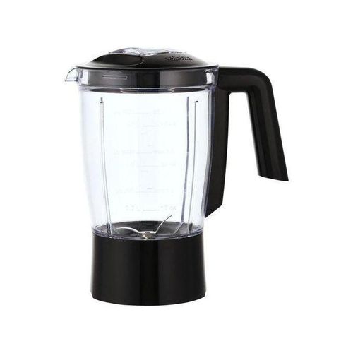 product_image_name-Mienta-Blender with 2 Mills, 600 Watt, 1.75Liters, Black - BL1361B - with Plastic Refrigerator box Set Gift, 3 Pieces – Clear Light Blue-4