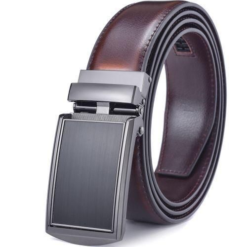 Generic Men s Leather Ratchet Belt With Automatic Buckle 1 38 Wide Adjustable Best Price Online Jumia Egypt