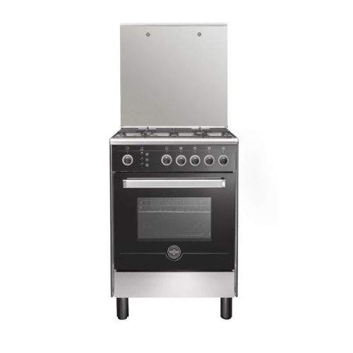 Buy La Germania Cooker 60 x 60, 4 Gas Burners, Stainless x Black 6N80GRB1X4AWW in Egypt