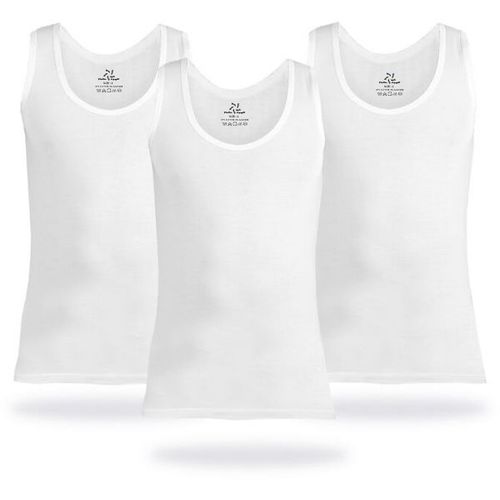 Men Undershirt Derby Cotton  - White