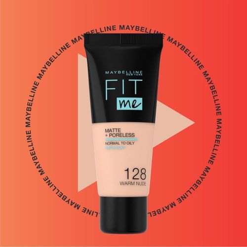 Maybelline Fit Me Matte And Poreless Foundation 128 Warm Nude