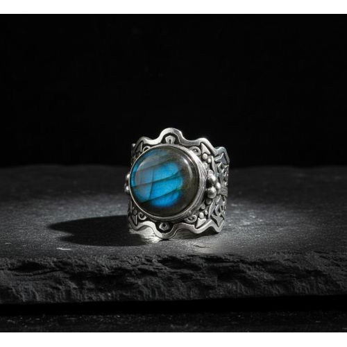 product_image_name-Generic-خاتم بحجر اللابرودايت الطبيعى - فضة إيطالي عيار 925 بمقاس قابل للتعديل-1