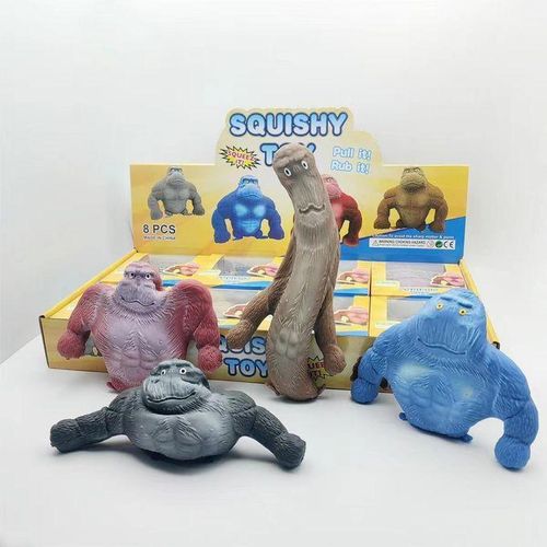 product_image_name-Generic-لعبة سكويشي على شكل قرد – ألعاب ضغط مرنة مليئة بالرمل – تأتي بألوان متنوعة جذابة – مناسبة للأطفال والكبار لتخفيف التوتر، اللعب الحسي، والهدايا في الحفلات – كرة ضغط مرنة بشكل قرد للاسترخاء والمرح-4