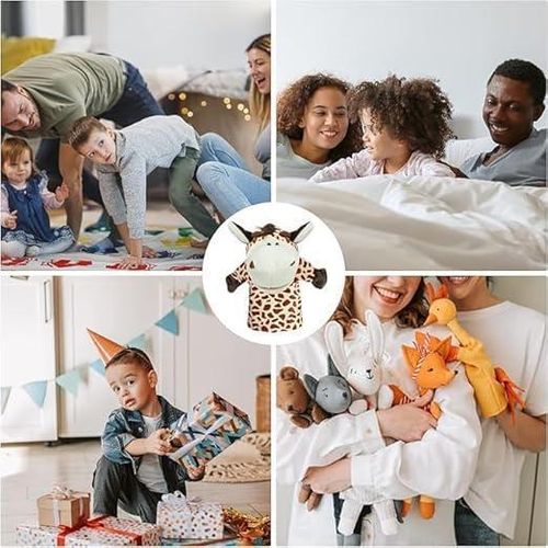 product_image_name-Generic-دمية يد حيوانات الغابة من القطيفة الناعمة مع أذرع فم متحركة لسرد القصص ولعب الأدوار والتدريس في مرحلة ما قبل المدرسة، دمية التعلم التفاعلي، هدية للاصدقاء في أعياد الميلاد والمرح التعليمي (غزال)-3