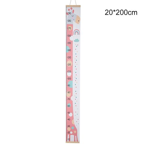 Kids Growth Chart Wood Frame Canvas Height Measurement Ruler From Baby To  Adult