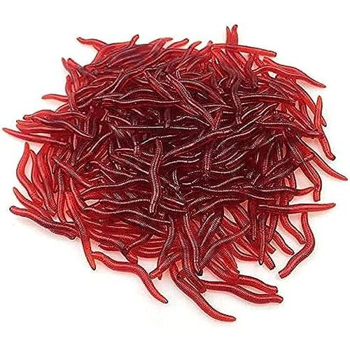 Generic 50Pcs/Lot 3.5cm Red Earthworm Maggot Soft Plastic Fishing Lure @  Best Price Online