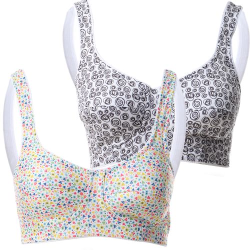 Buy Lasso Bundle Of Two Cotton Printed Padded Bra in Egypt