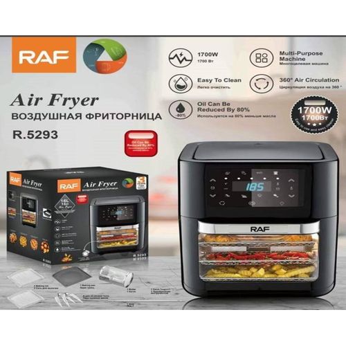 Buy RAF Air Fryer Without Oil, 1700 Watt, 16 Litters (R.5293) in Egypt