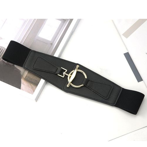 Fashion Ladies Wide Waist Belt- Black. @ Best Price Online
