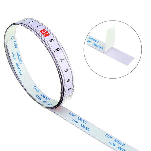 Self-Adhesive Measuring Tape 100cm Stainless Steel Metric Right to