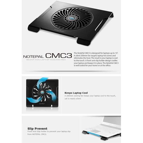 product_image_name-Crash-لوحة تبريد اللابتوب كراش كولر ماستر CMC3 مع مروحة صامتة وتصميم مريح-5