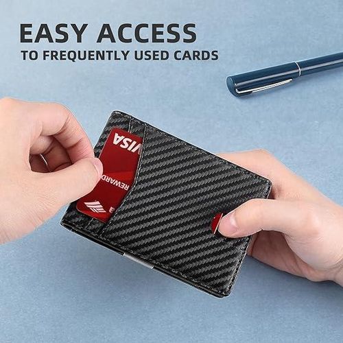 Generic Slim Wallet for Men Genuine Leather RFID Blocking Bifold